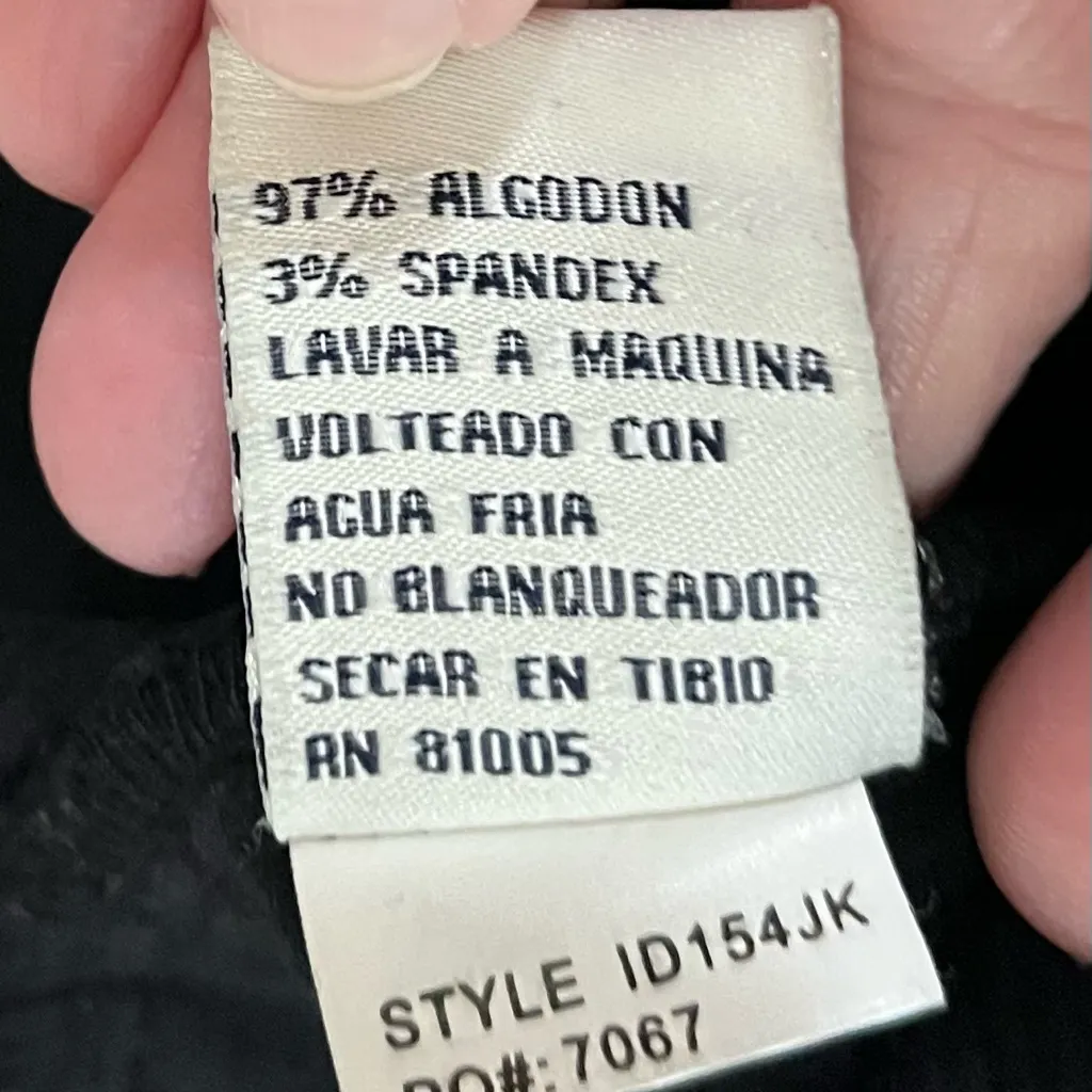 Black Corduroy Denim Jacket Sz L Size L - Image 8