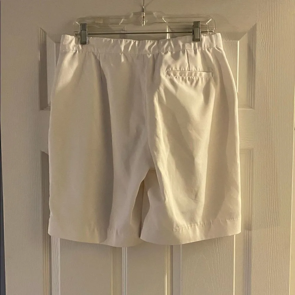 Coral Bay Swing Stretch White Golf Shorts Size 10 - Image 2