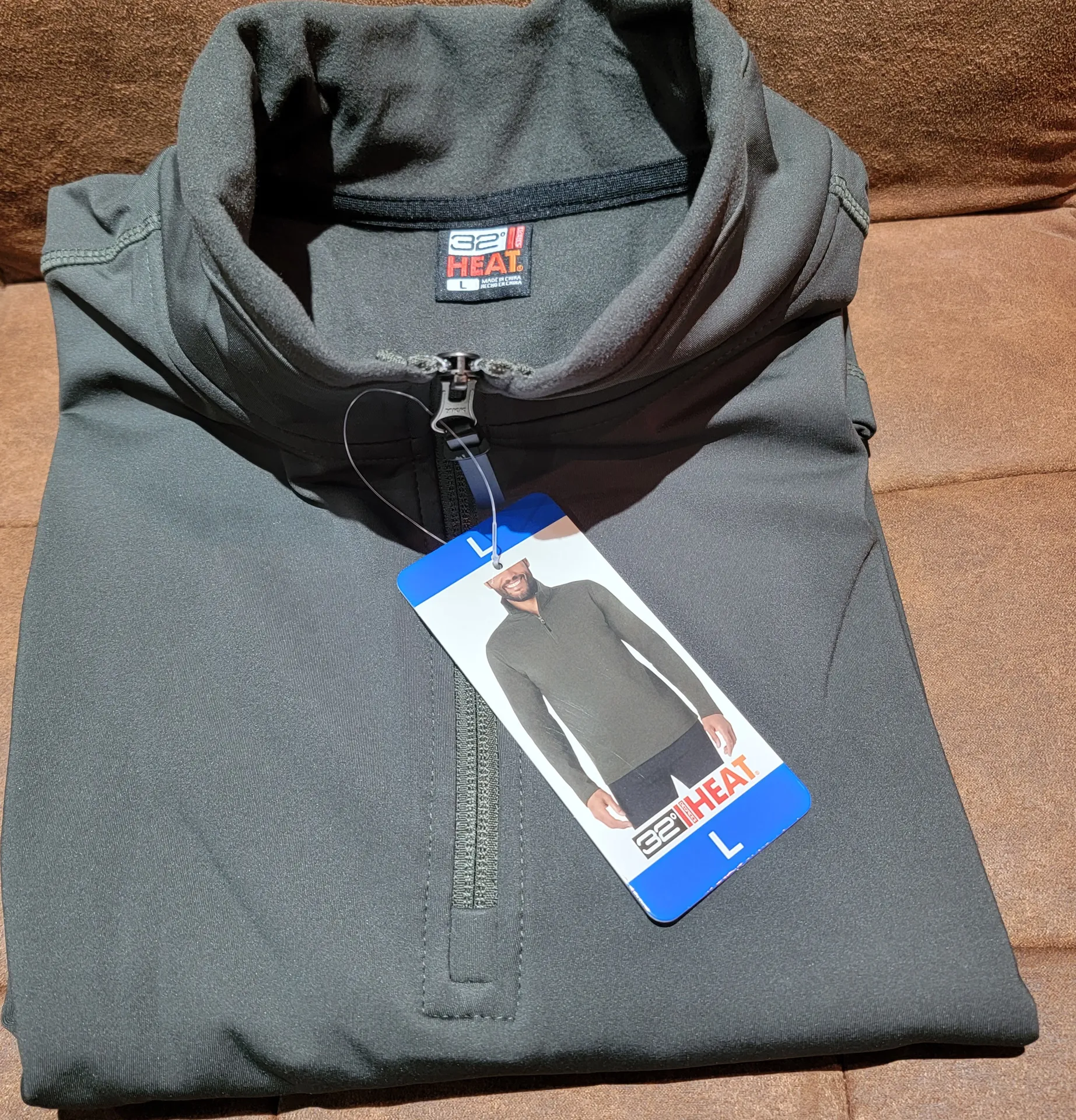 32 Degrees Heat 32 Degrees Men’s Heat Tech ¼ Zip Pullover -Hunter Green - Image 6