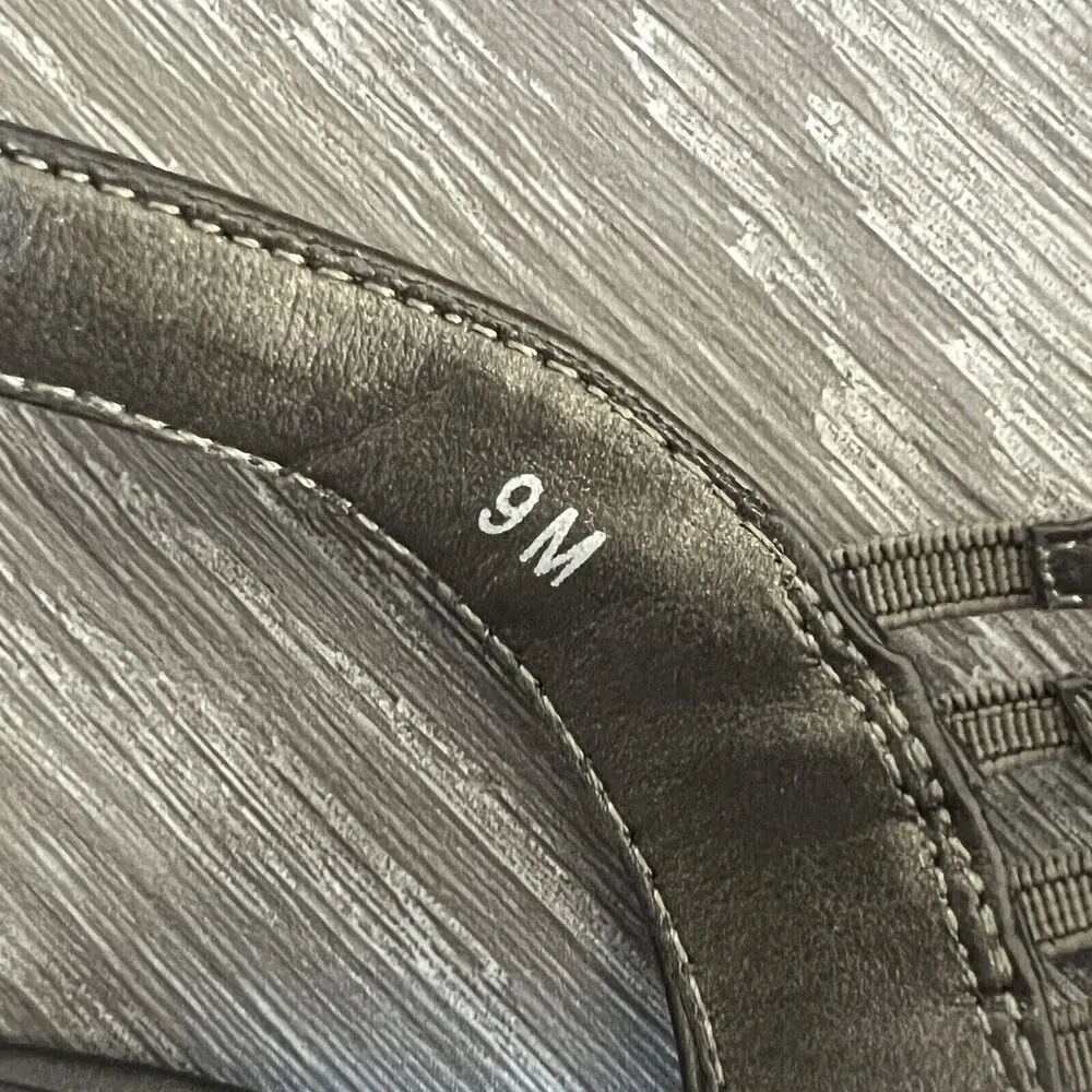 Easy Street Heeled Sandals Womens Size 9 M Pewter Gore Sapphire Metallic - Image 9