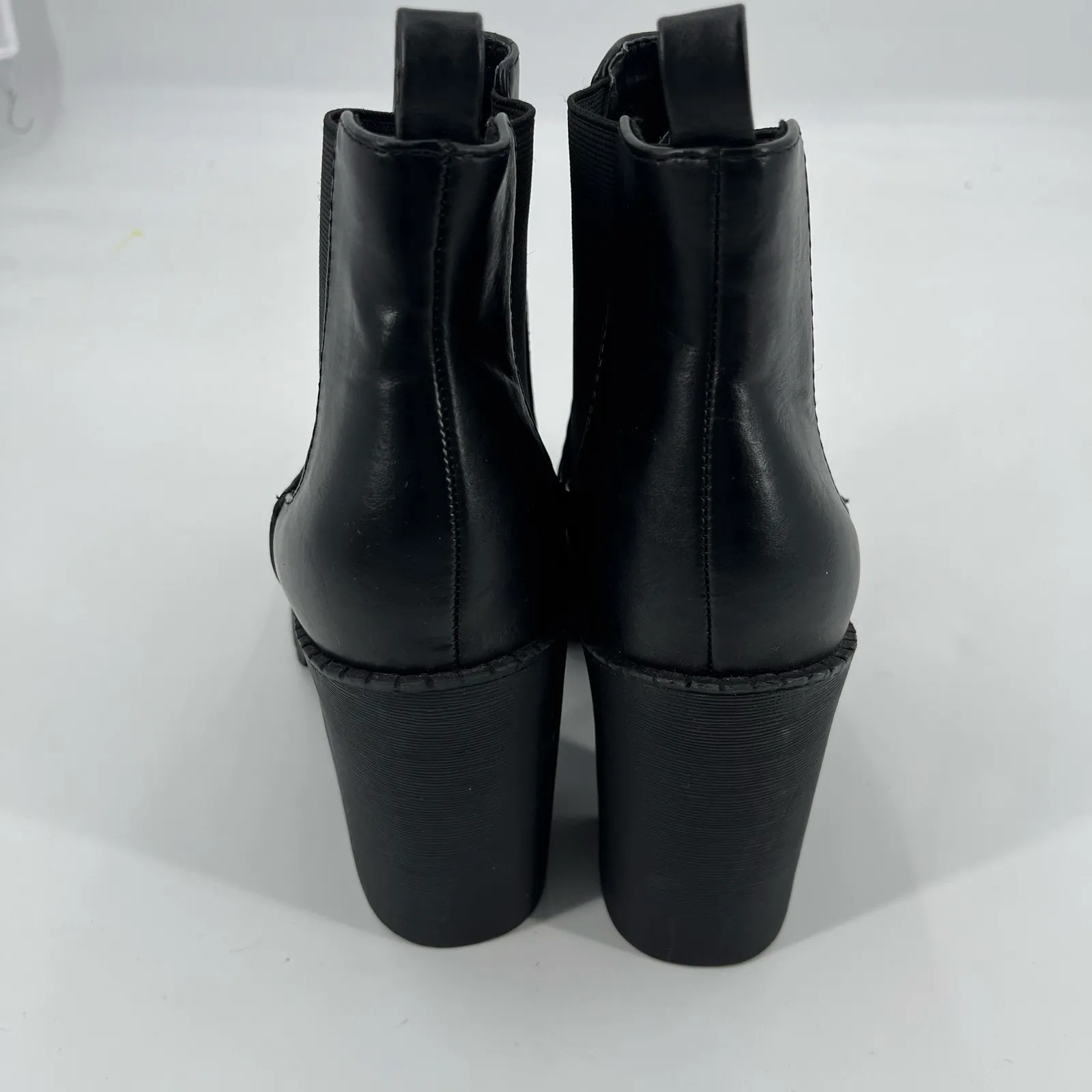 Soda Y2K Chunky Chelsea Womens Boots Sz 9 Lug Sole Grunge Ankle Punk Edgy Street - Image 5