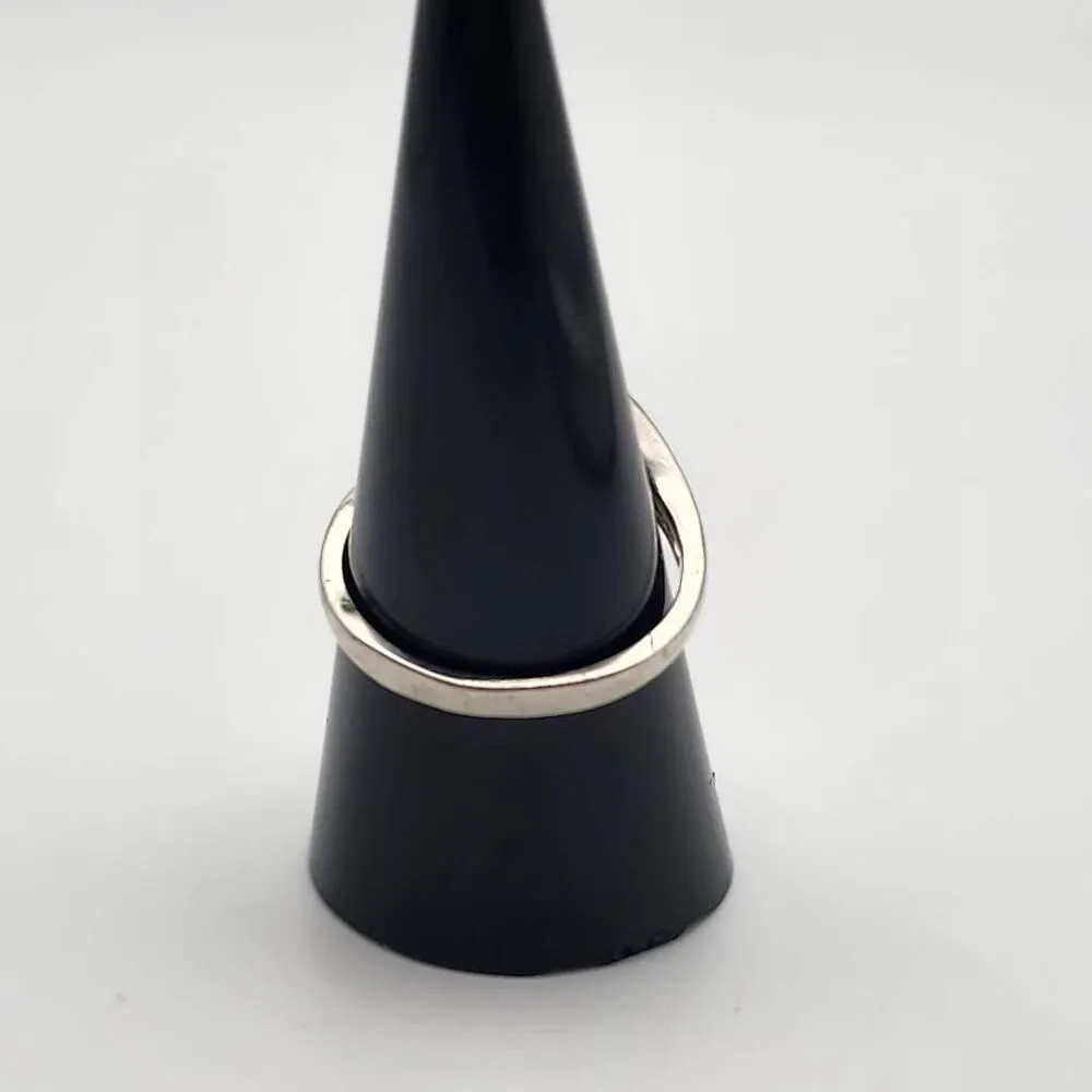 Fragrant Jewels April Birthstone Silver Tone CZ Bypass Ring (9) - Image 5