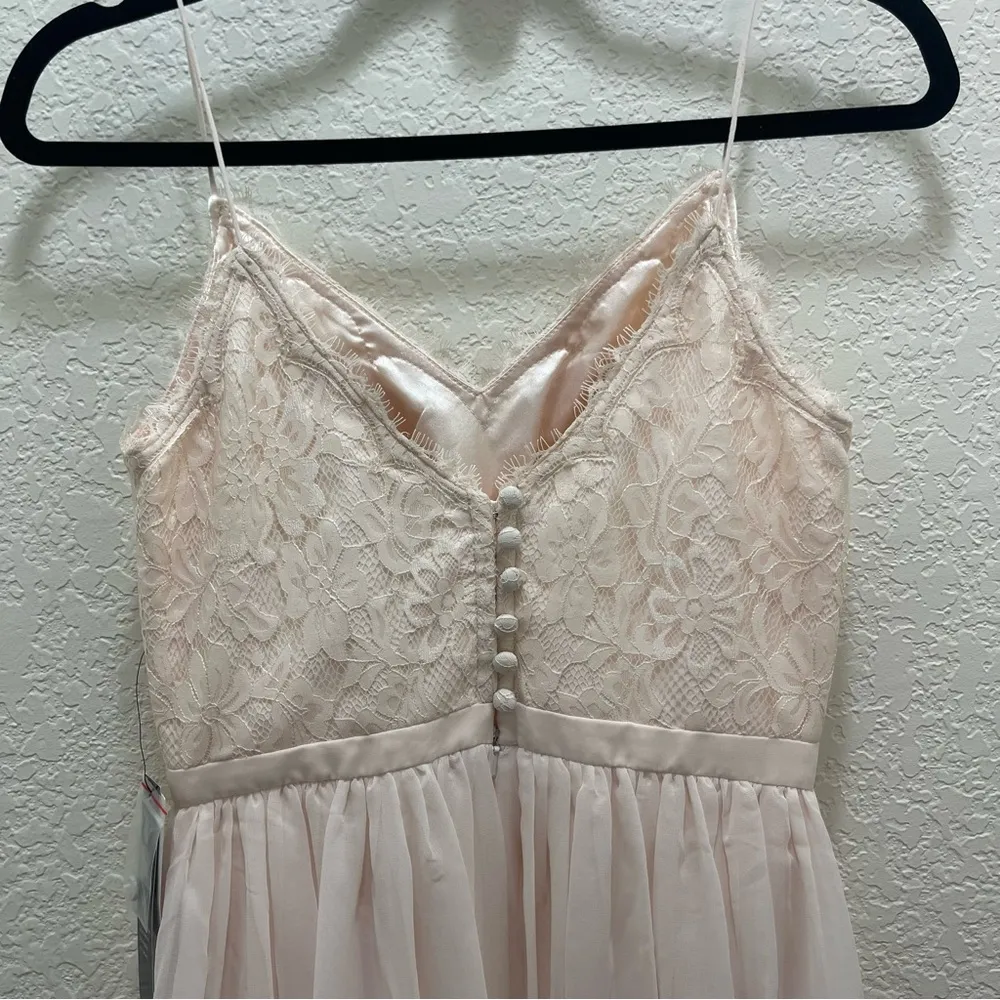 Weddington Way Jocelyn Rose Dress 0 bridesmaid bridal NWT lace chiffon maxi gown - Image 10