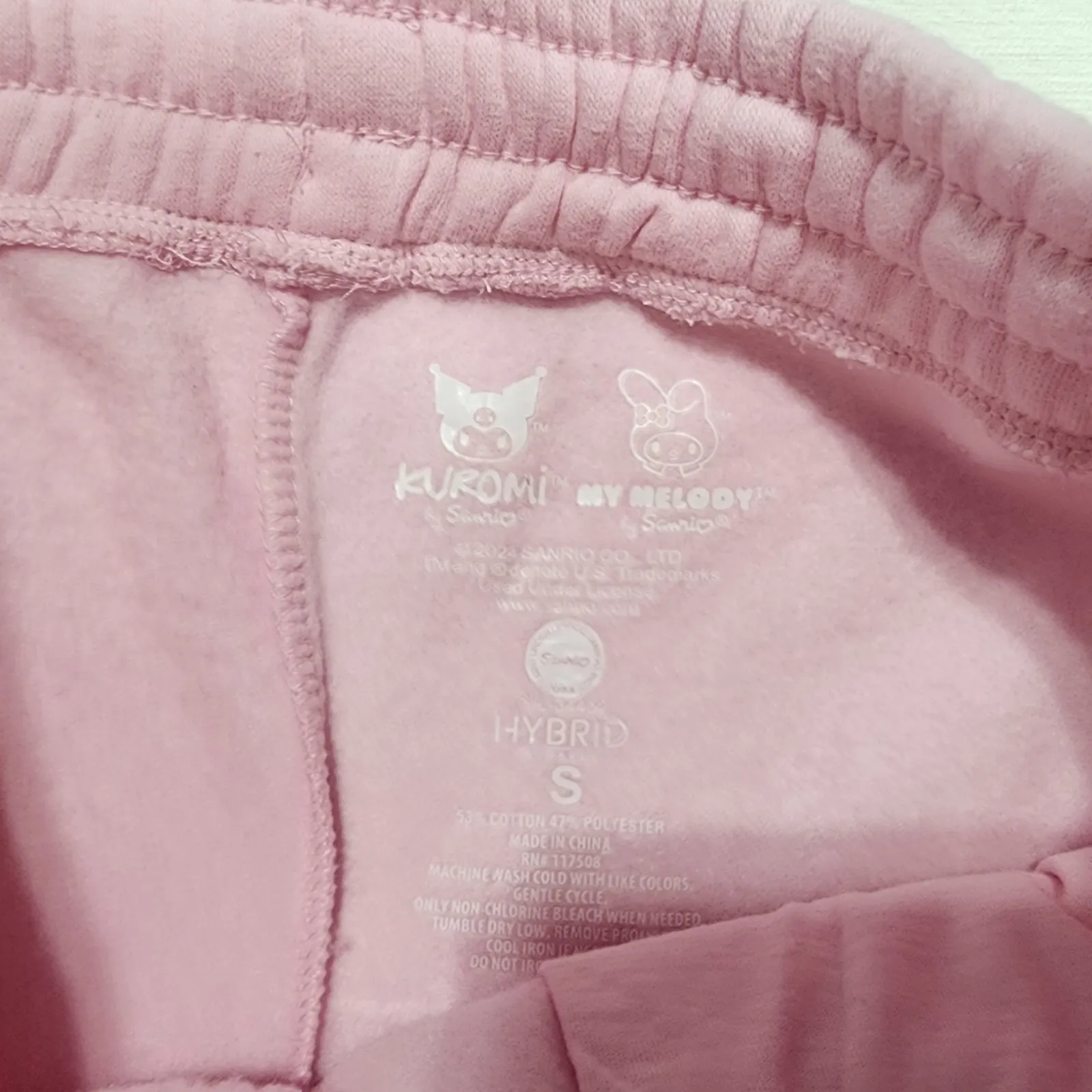 Kuromi and my melody sweatpants smalll women's adjustable - Image 3