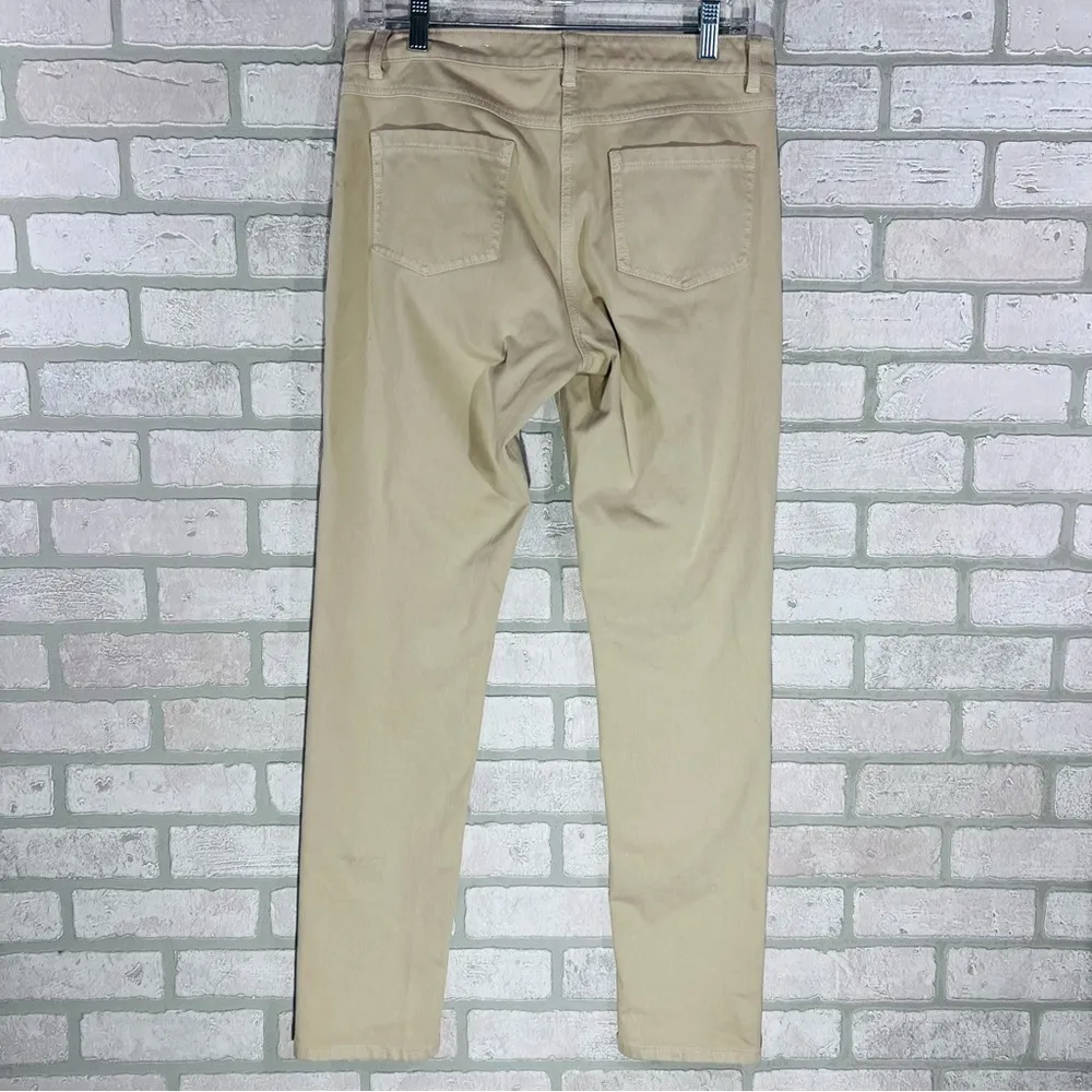 J. McLaughlin Lexi Straight Leg Jeans in Raw Beige Wash Size 6 - Image 8