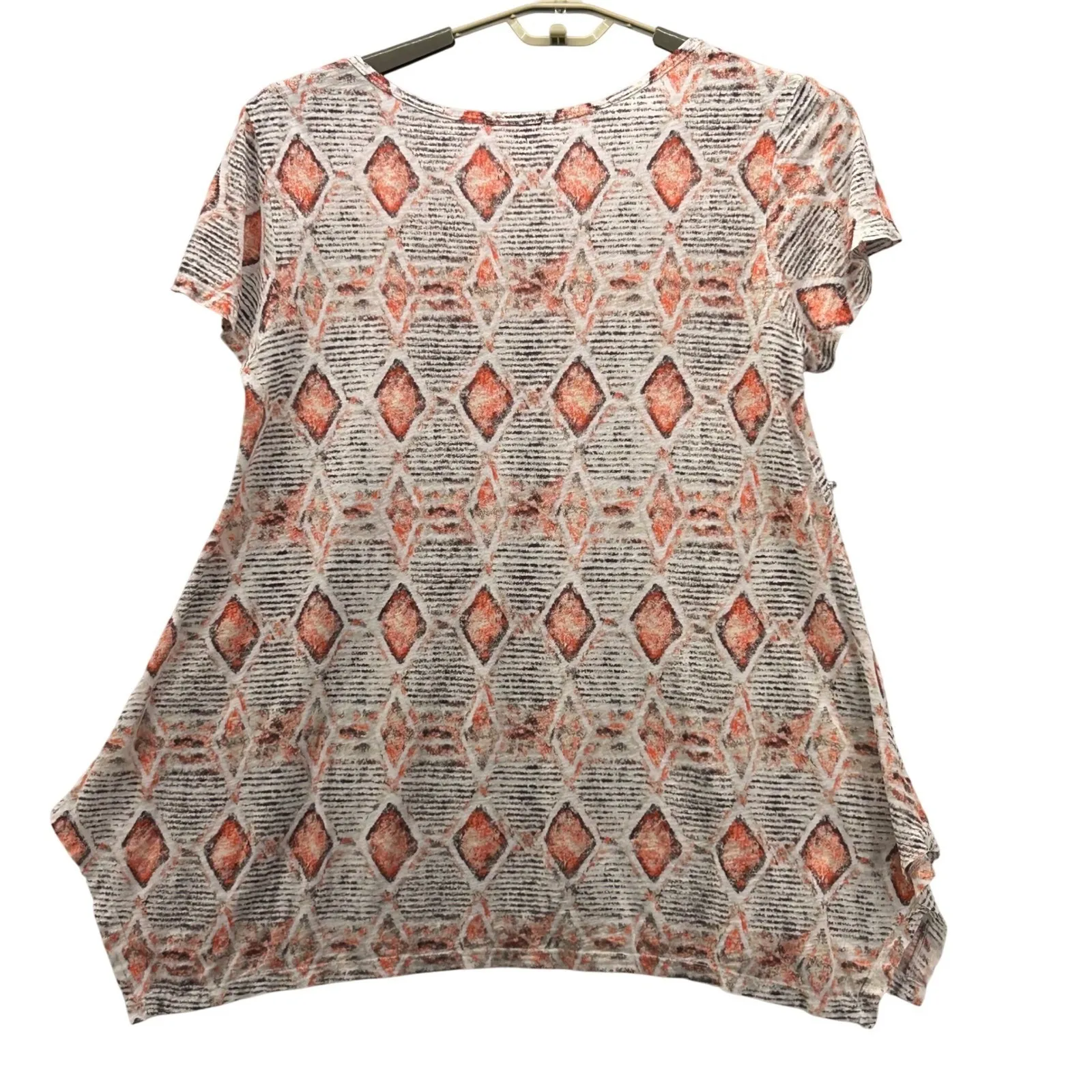 Fresh Produce Tunic Top Orange 1X - Image 2
