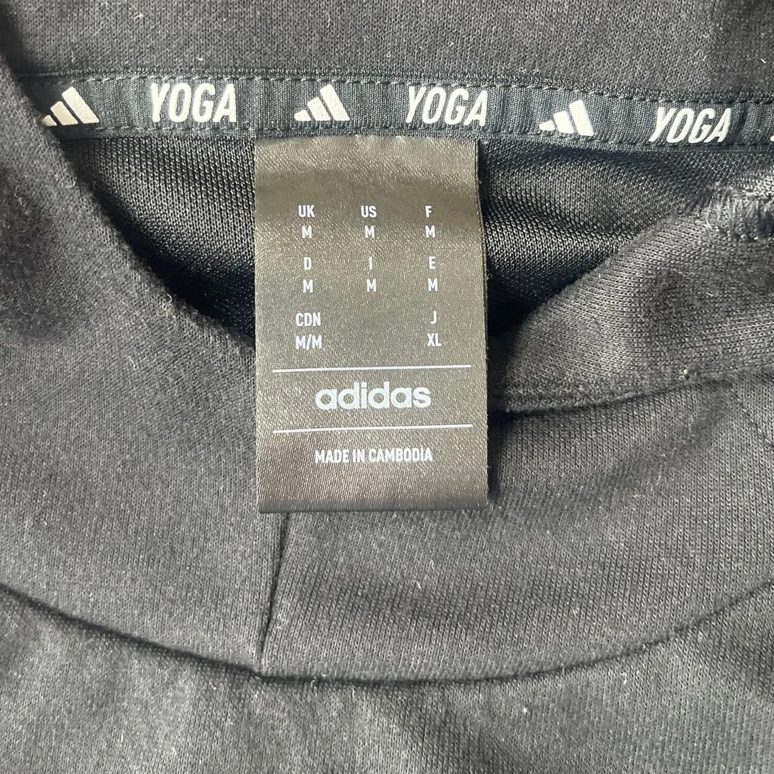 Adidas Yoga Energized Souls Womens Hoodie Sz M Black Y2K Rainbow Graphic Street - Image 11