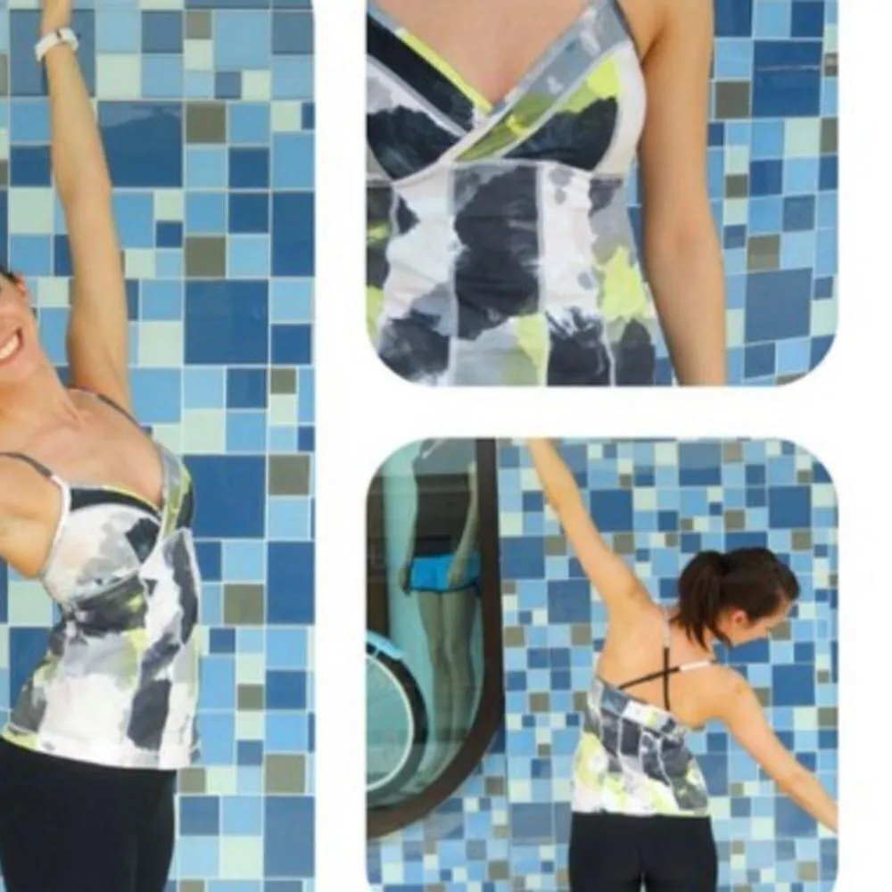 Lululemon | Citron Tinted Canvas Full Eagle Tank Size 4 - Image 2