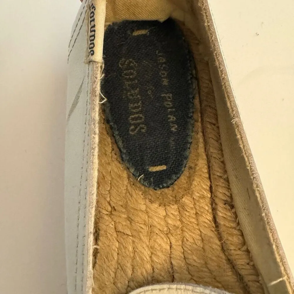 Soludos Jason Polan Wink Embroidered Leather Espadrilles‎ Women’s Size 7 Shoes - Image 8