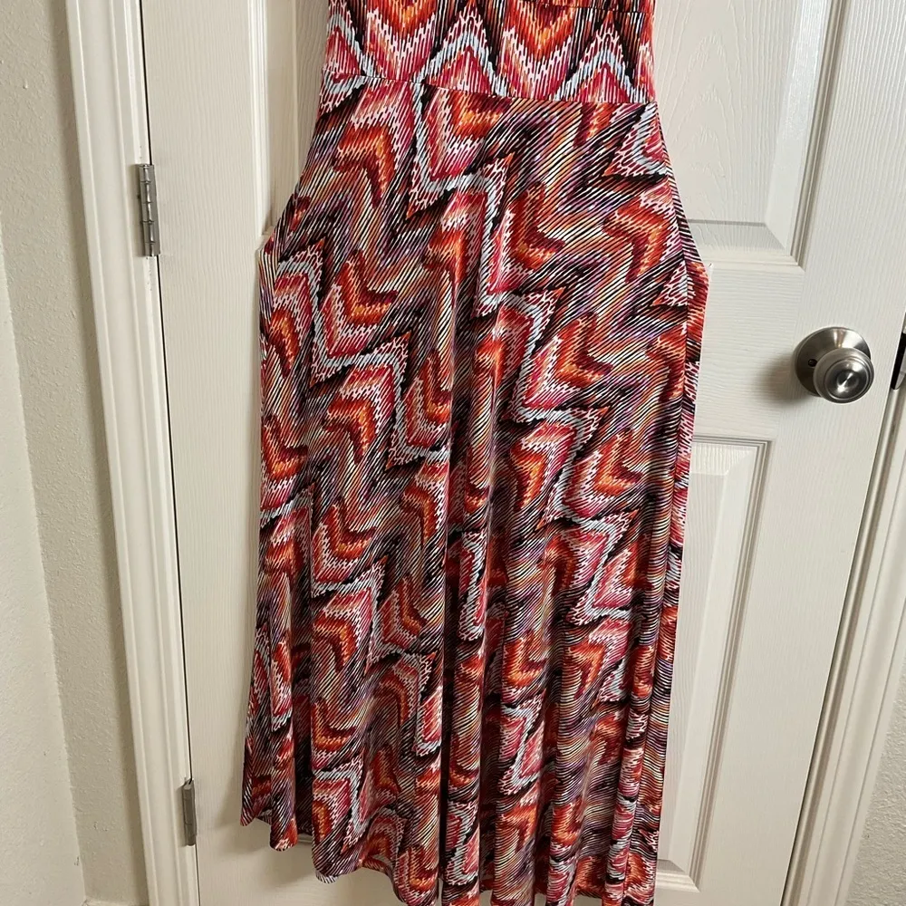 Veronica M Jene Stretch Drop Waist Maxi Dress size medium - Image 6