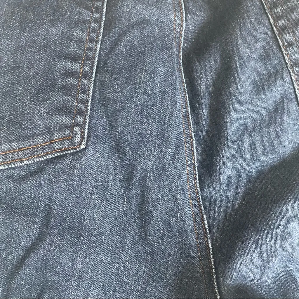 Eileen Fisher Mid-Rise Dark Wash Full-Length Skinny Jean Size 12 - Image 14