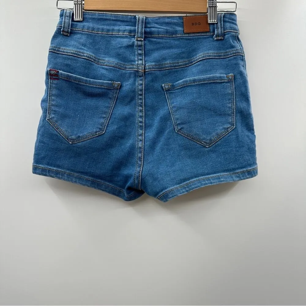 Urban‎ Outfitters BDG Medium Wash High Rise Short Shorts Size 24 - Image 2