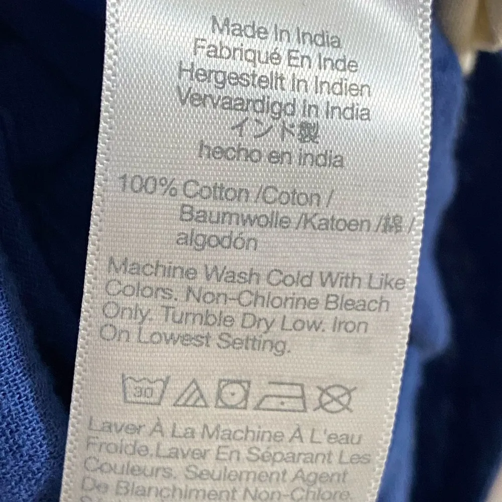 Madewell lightspun tapered leg gauze navy blue jumpsuit women XS/S - Image 10