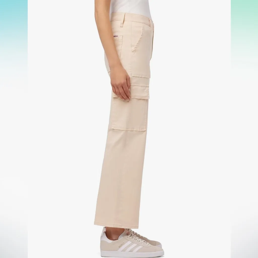 Hudson Jeans NWT  Rosalie High Waisted Cargo Jeans in Bleached Sand - Image 3