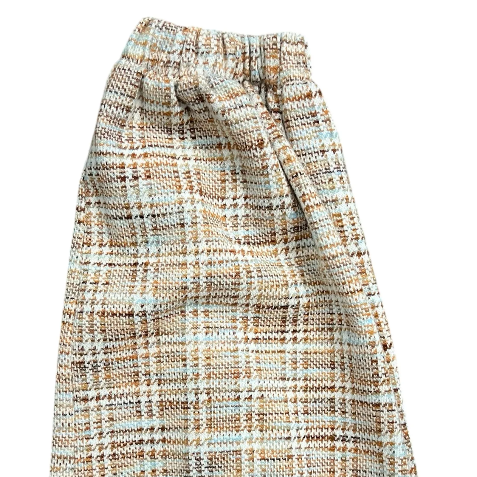 Urban Outfitters Beige Red Plaid Slim Fit Elastic Ankle Janey Cargo Pants sz XS - Image 9