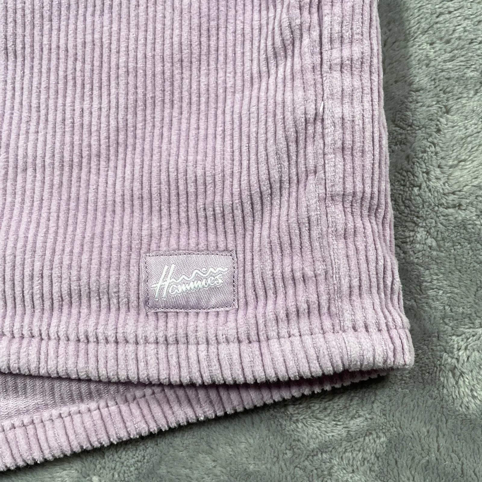 Hammies Corduroy Shorts 34 Purple Elastic Waist Retro Surf Roller Skate Beach - Image 5