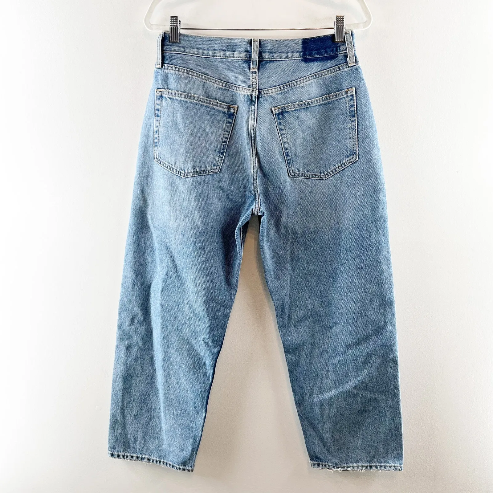 Etica Tyler Vintage High Rise Button Fly Straight Leg Jeans Blue 30 - Image 6