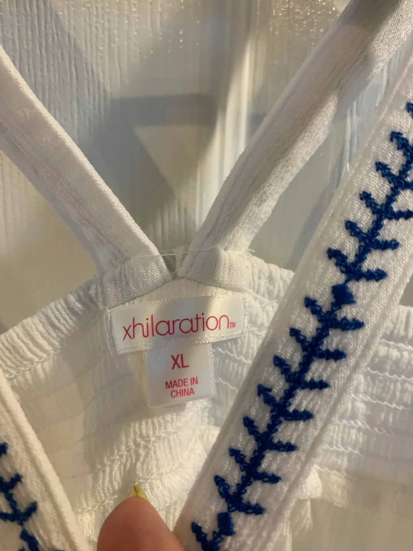 Xhilaration White Pattern Top - Image 2