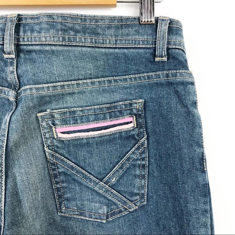 Marc Jacobs Boot Cut Pink Accent Pocket Jeans Sz 6 - Image 9