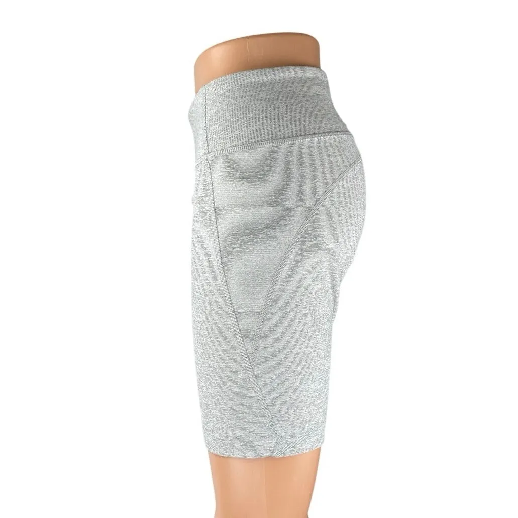 Outdoor Voices Women's Gray Mid Rise Yoga Athletic Running Biker Shorts Size M - Image 2