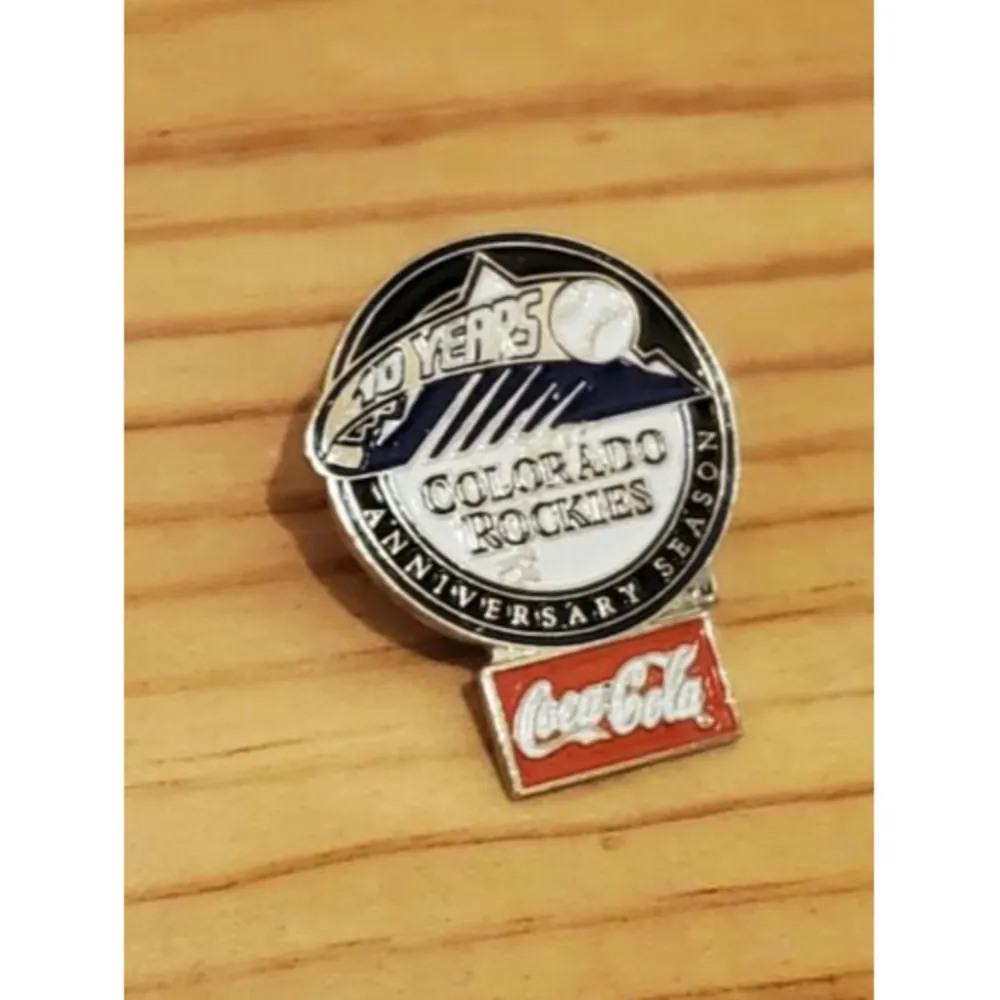 Colorado Rockies /Coca-Cola Lapel Pin Celebrating 10 Years Anniversary S… - Image 3
