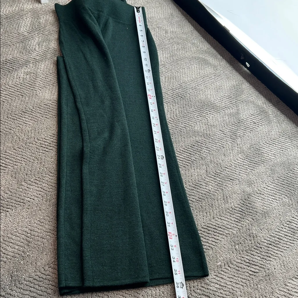 Anthropologie HOM Green Knit Wide Leg Pants Size XS Tie Waist NWT - Image 9