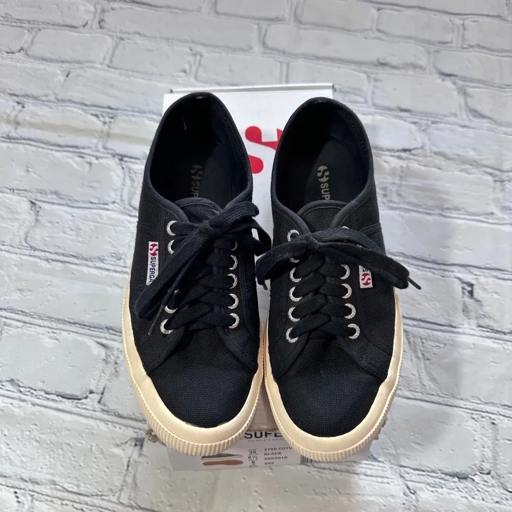 Superga 2750 Cotu Sneakers in Black - Image 3
