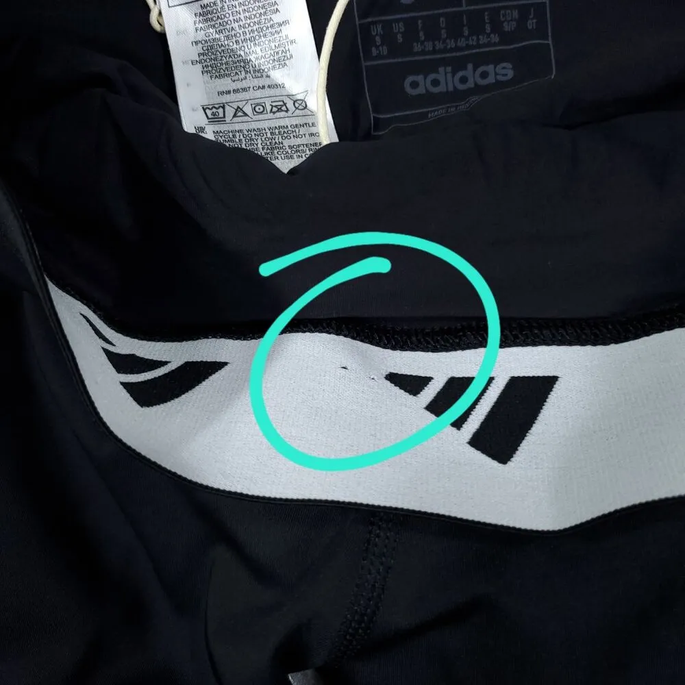 Adidas Techfit Period Proof Bike Shorts Size Small Black hf6661 - Image 6