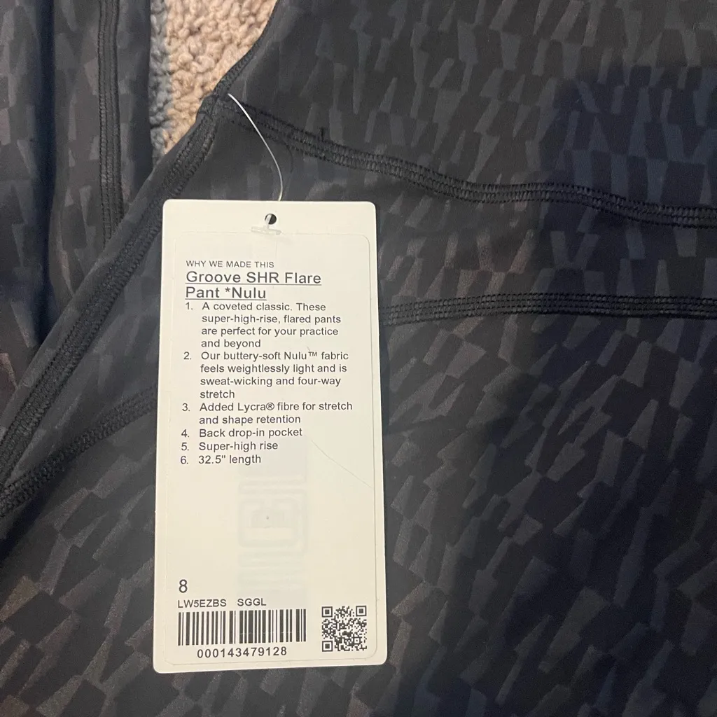 Lululemon  athletica Black Patterned Leggings - Image 2