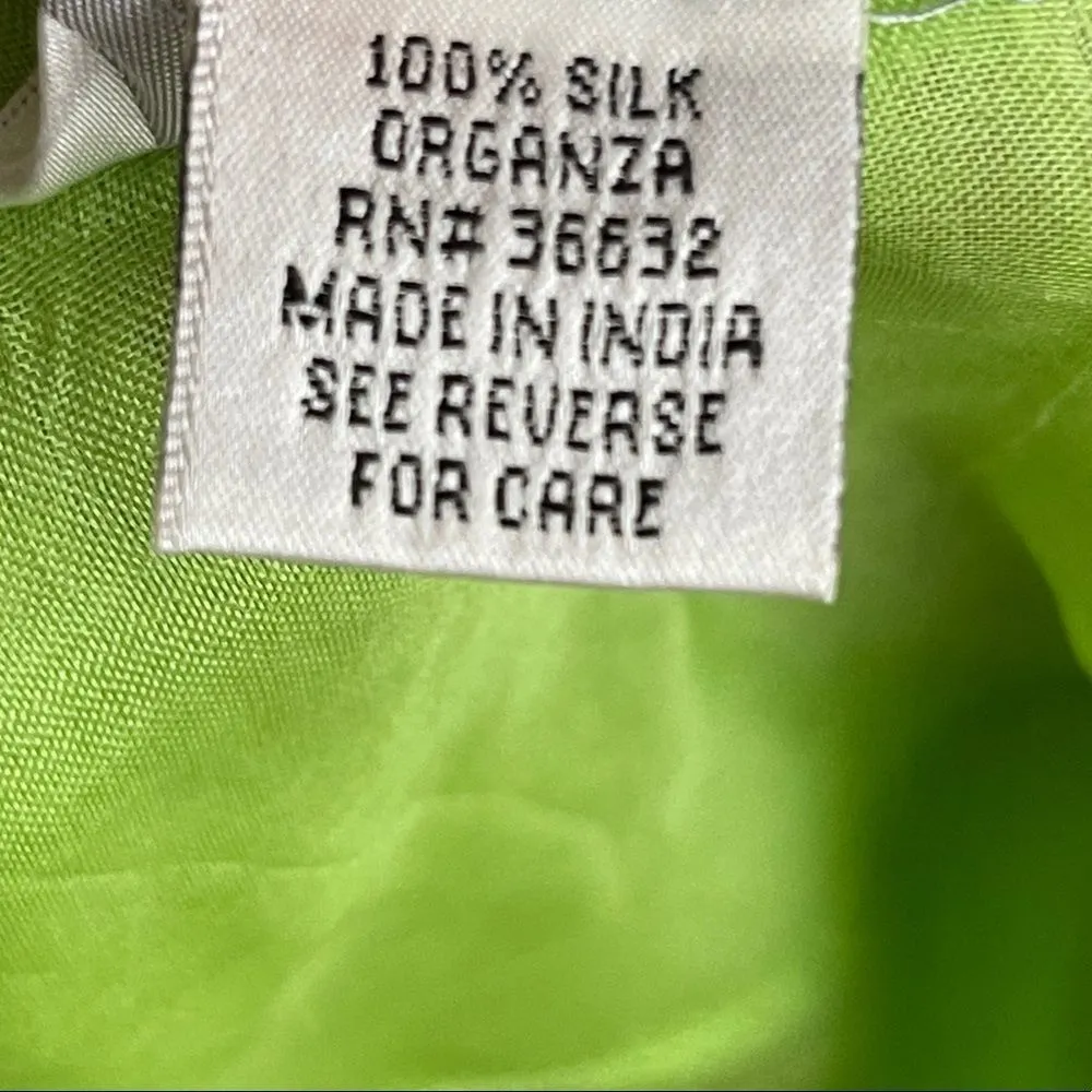 Vintage Stonebridge Signature Silk Organza Sheer Top Size L - Image 9