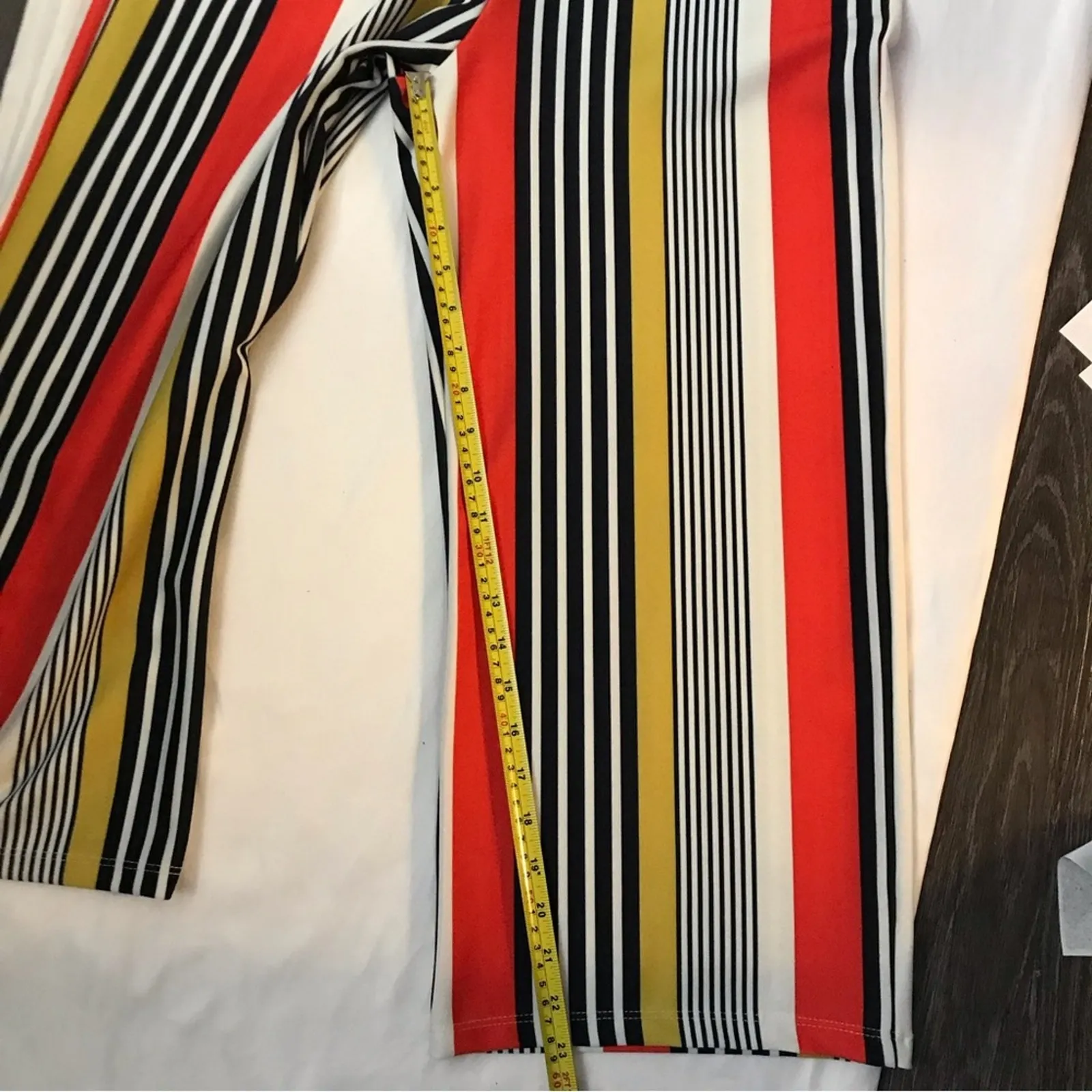 Privy Color-block Capri Jumpsuit L Colorful Dopamine Stripes Resortwear Retro - Image 5
