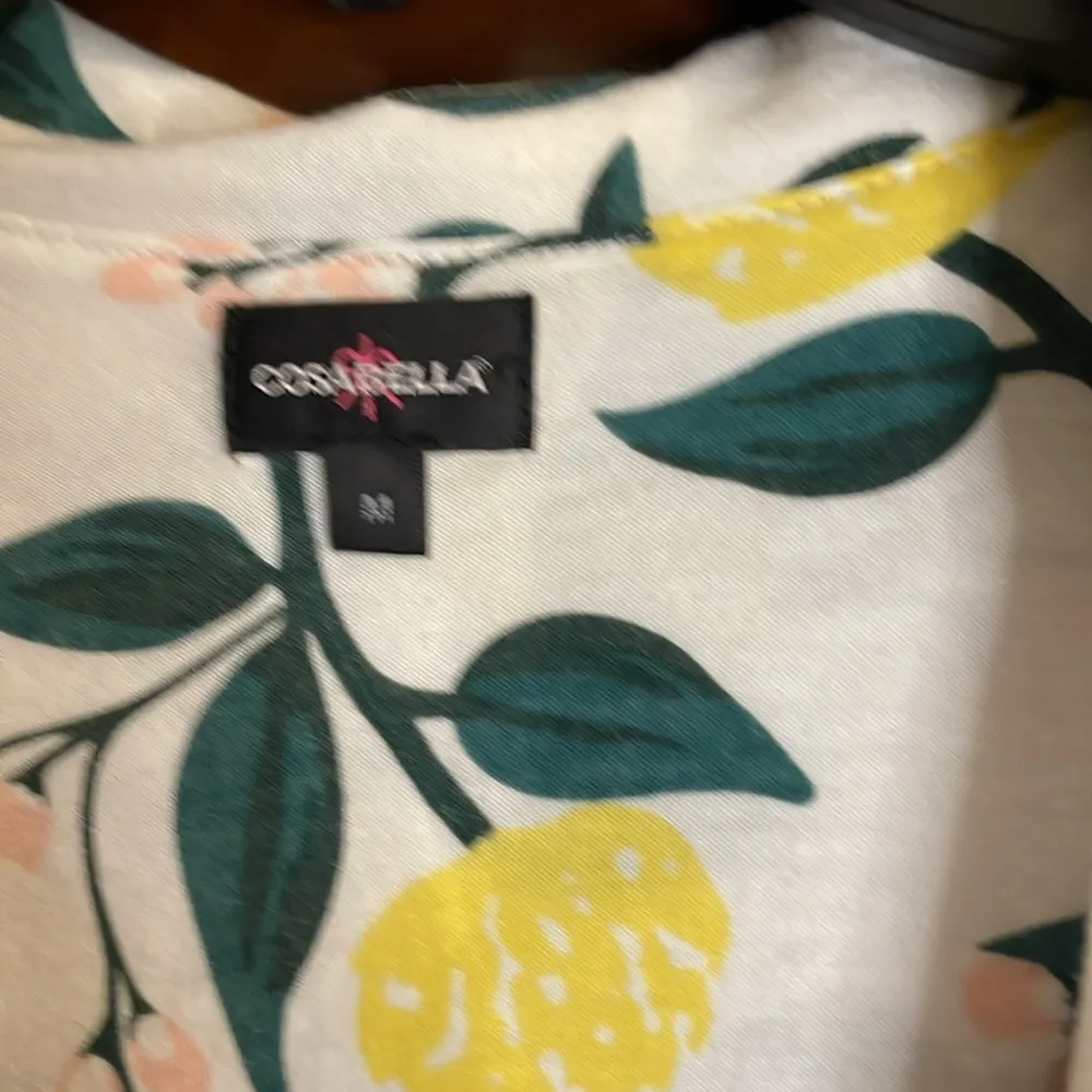 Isabella Lemon Print Pajama Set M Yellow Size M - Image 2