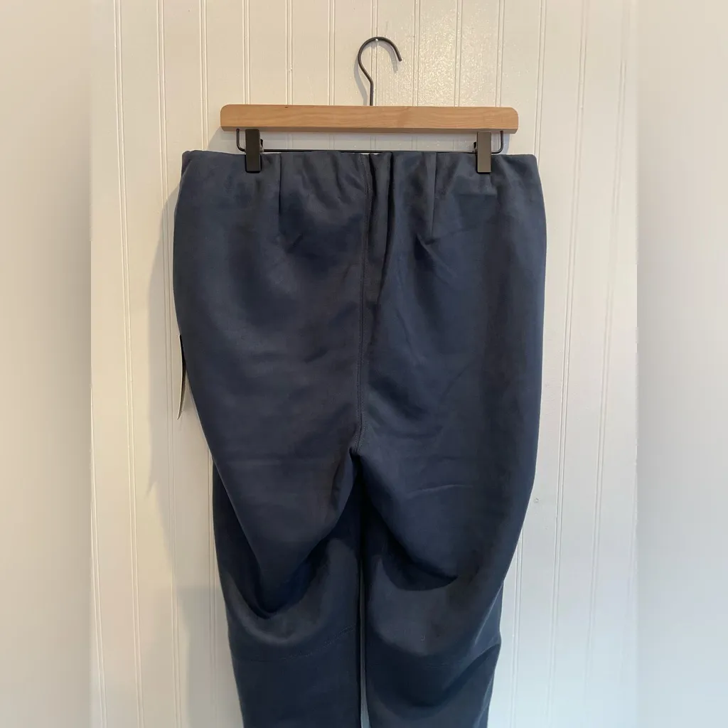 BARKWOOD x ELOQUII Faux Suede Leggings With Stirrups Collegiate Blue Size 14 NWT - Image 10