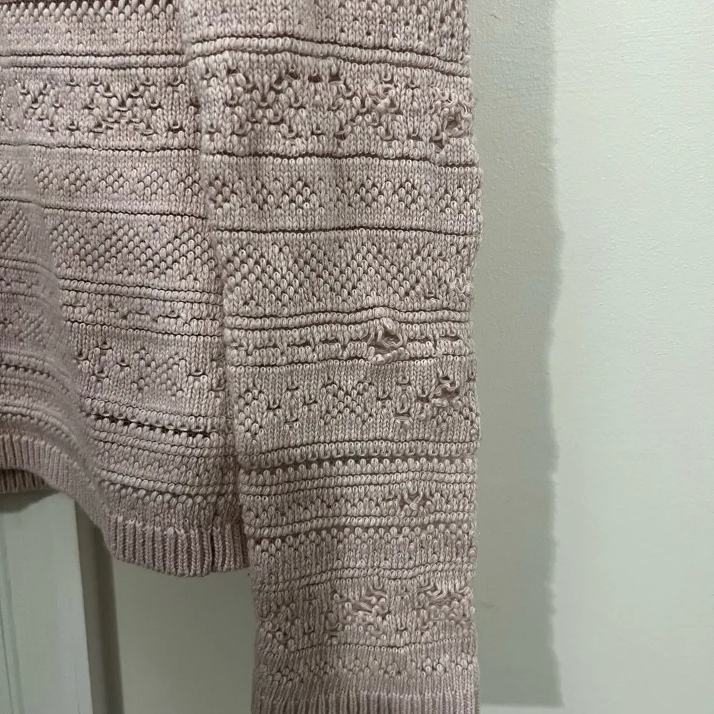 Jason Wu Light Pink Fairisle Wool Sweater Size Medium $295 - Image 3