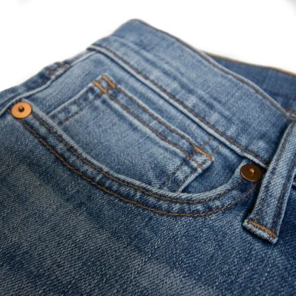 NEW Madewell Skinny Mid-rise ripped Jeans Frankie was, 27P‎ - Image 11