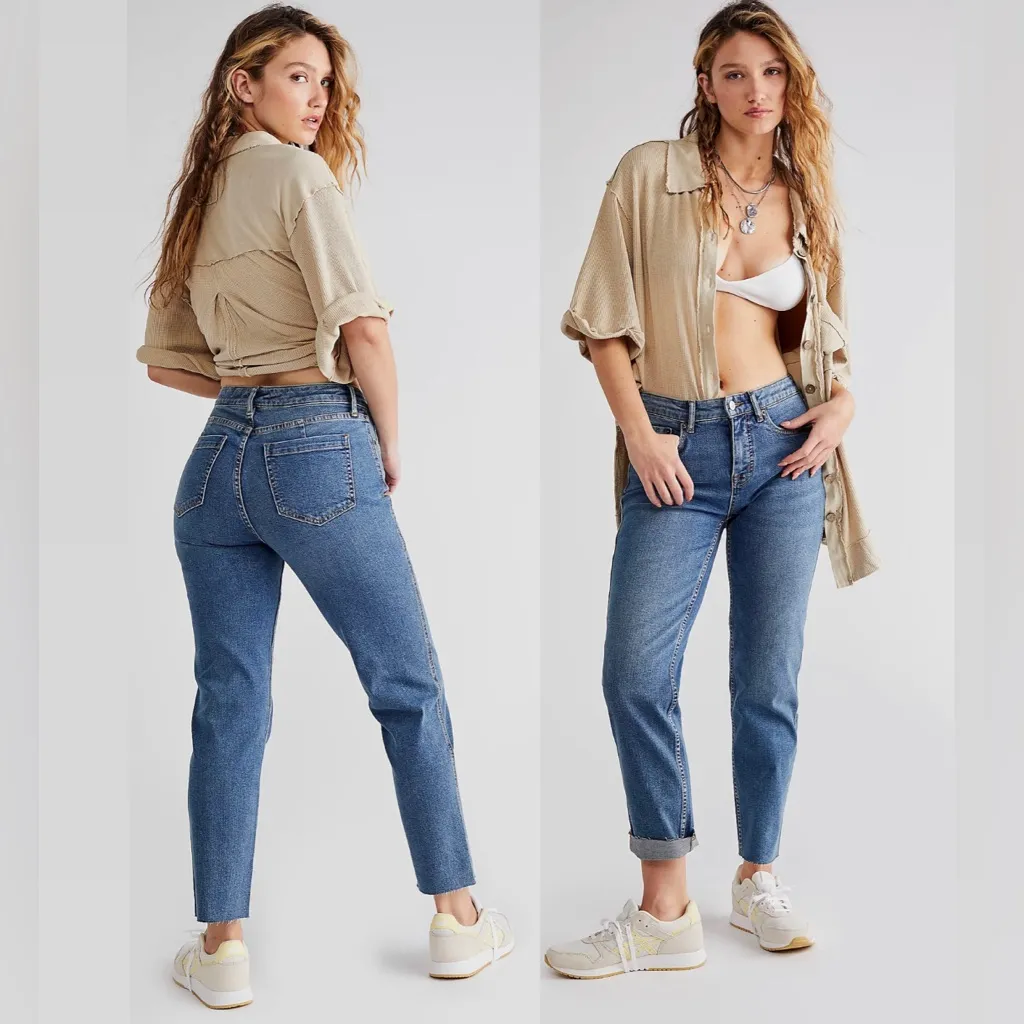 Free People Curvy High-Rise Vintage | CRVY High-Rise Vintage Straight Jeans - Image 4