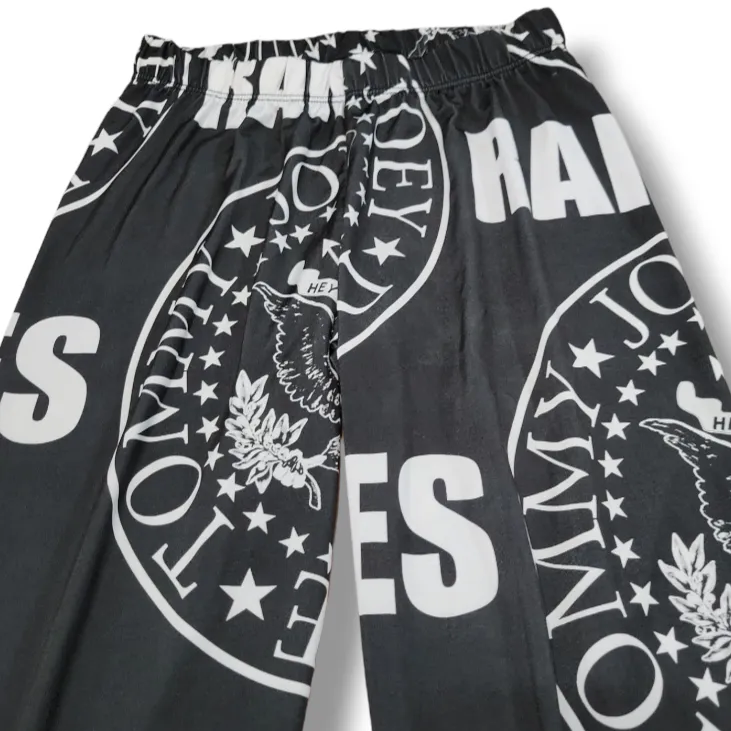 Ramones Pants Size Small W21"xL29.5" Ramones 1-2-3-4 Leggings Punk Rock  - Image 4