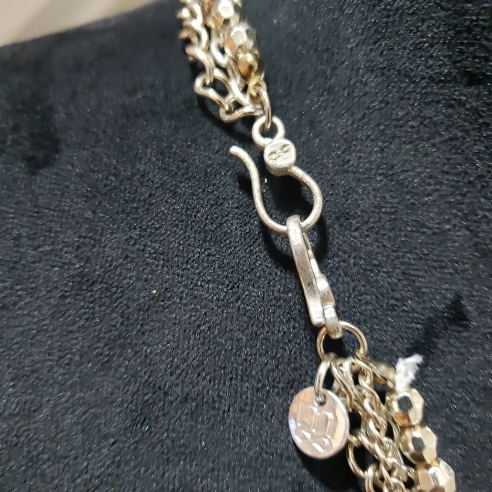 Steven Madden Womens Fashion Gold Tone Layered Beaded Necklace - Image 6