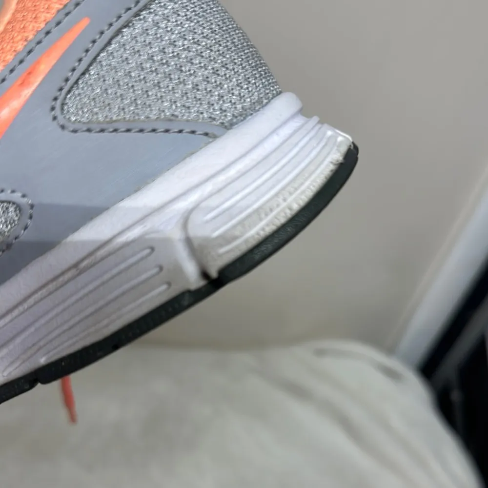 Nike Revolution Women's Athletic Shoes Gray and Orange - Image 8