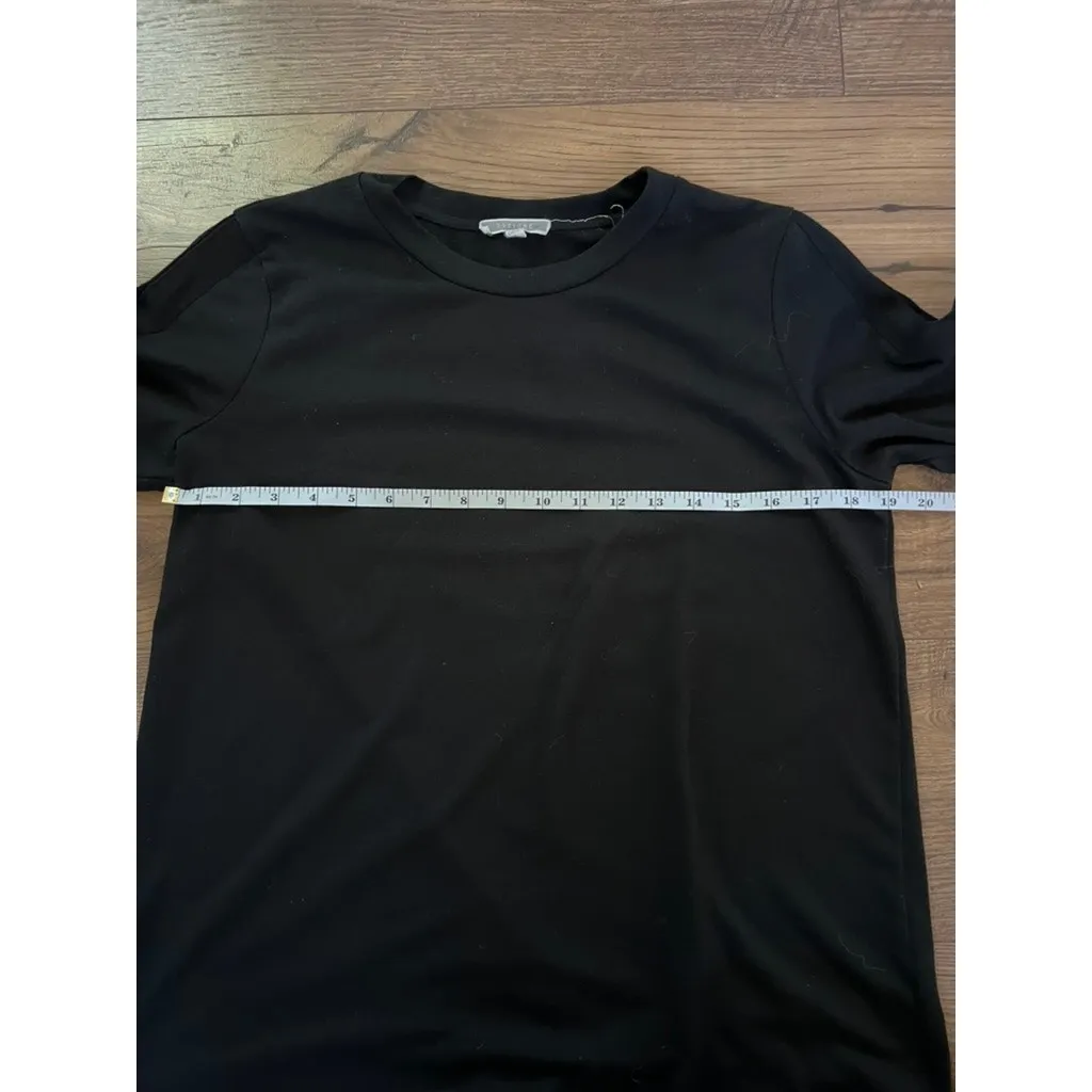 Pleione Whimsygoth Black Blouse w/ peekaboo sleeves with black ribbon tie Sz M - Image 4