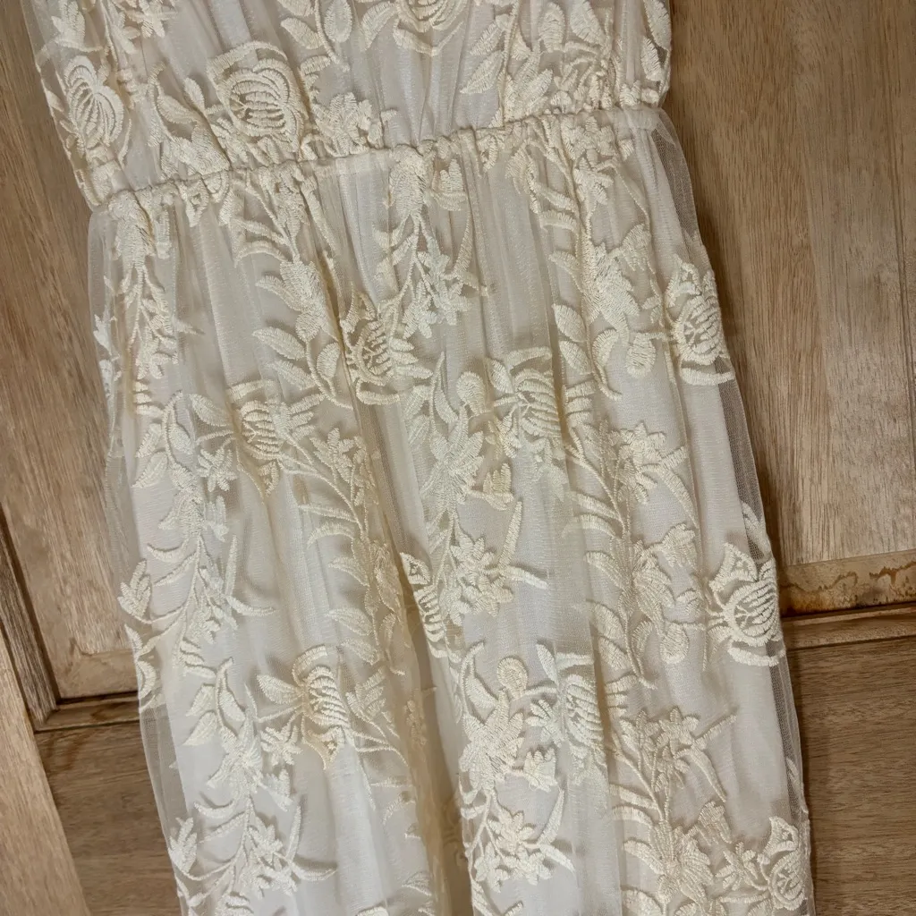 Alice + Olivia women’s‎ Darcy Lace cream Dress bridesmaids size S - Image 3