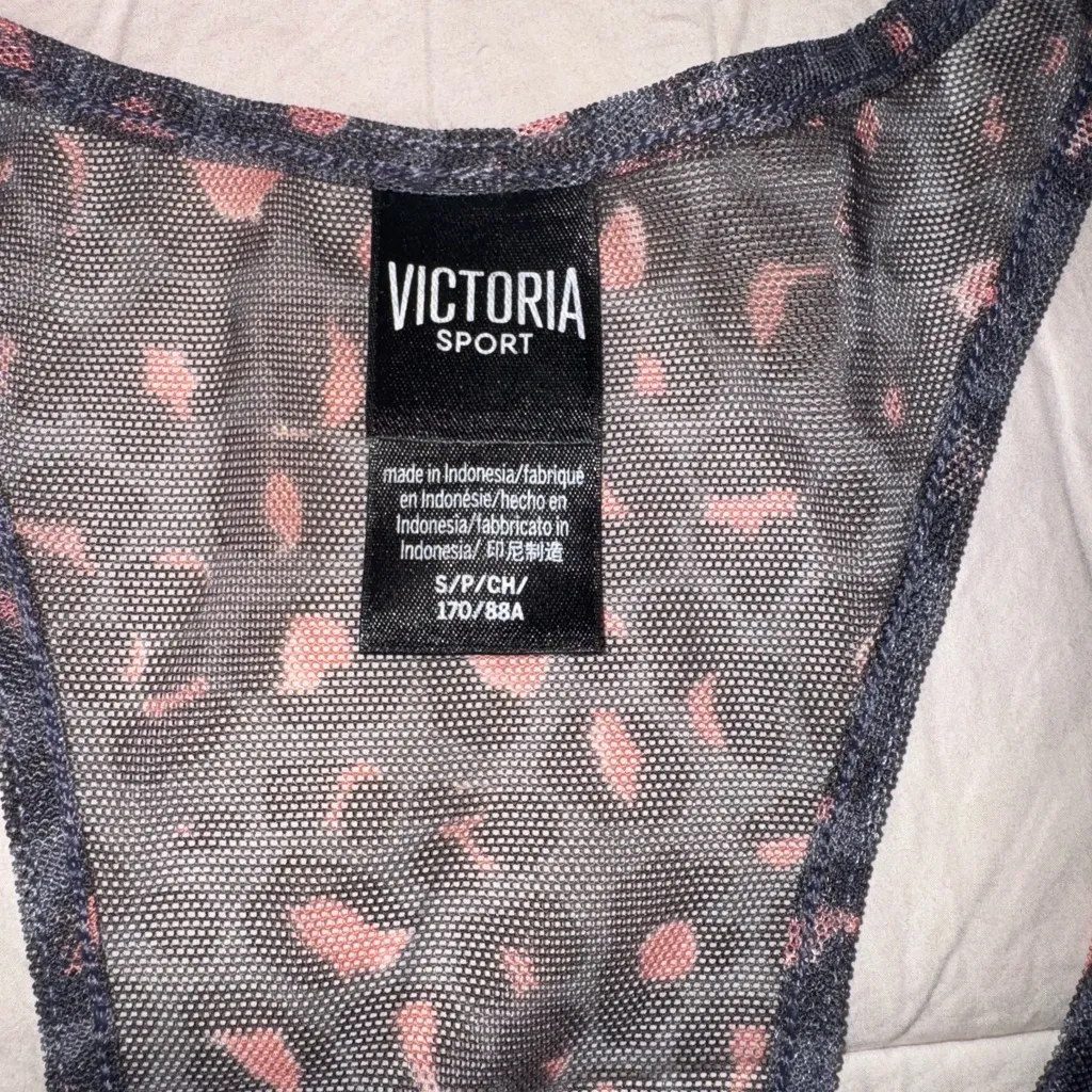 Victoria's Secret Black and Pink Leopard Tank Top - Image 6