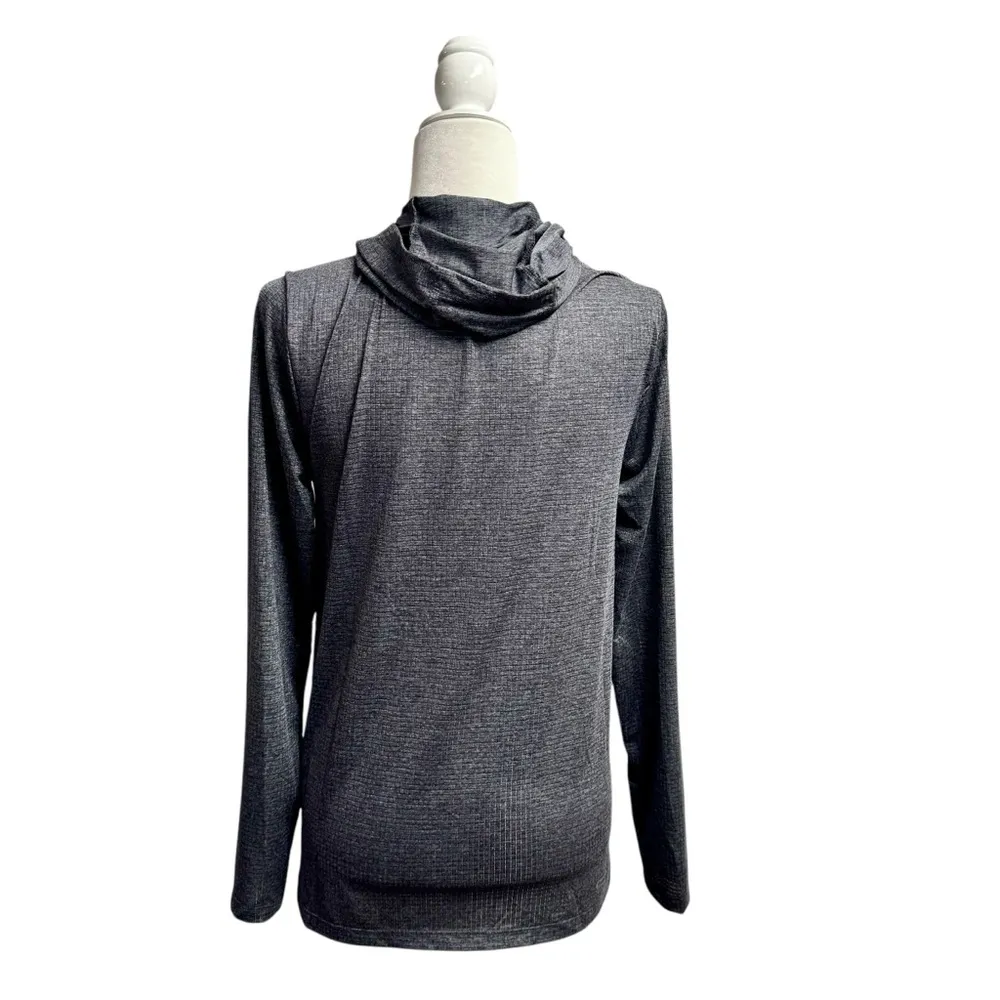 Spyder Lightweight Long Sleeve Pullover Hoodie Shirt Layer Grey Gray Small S - Image 2