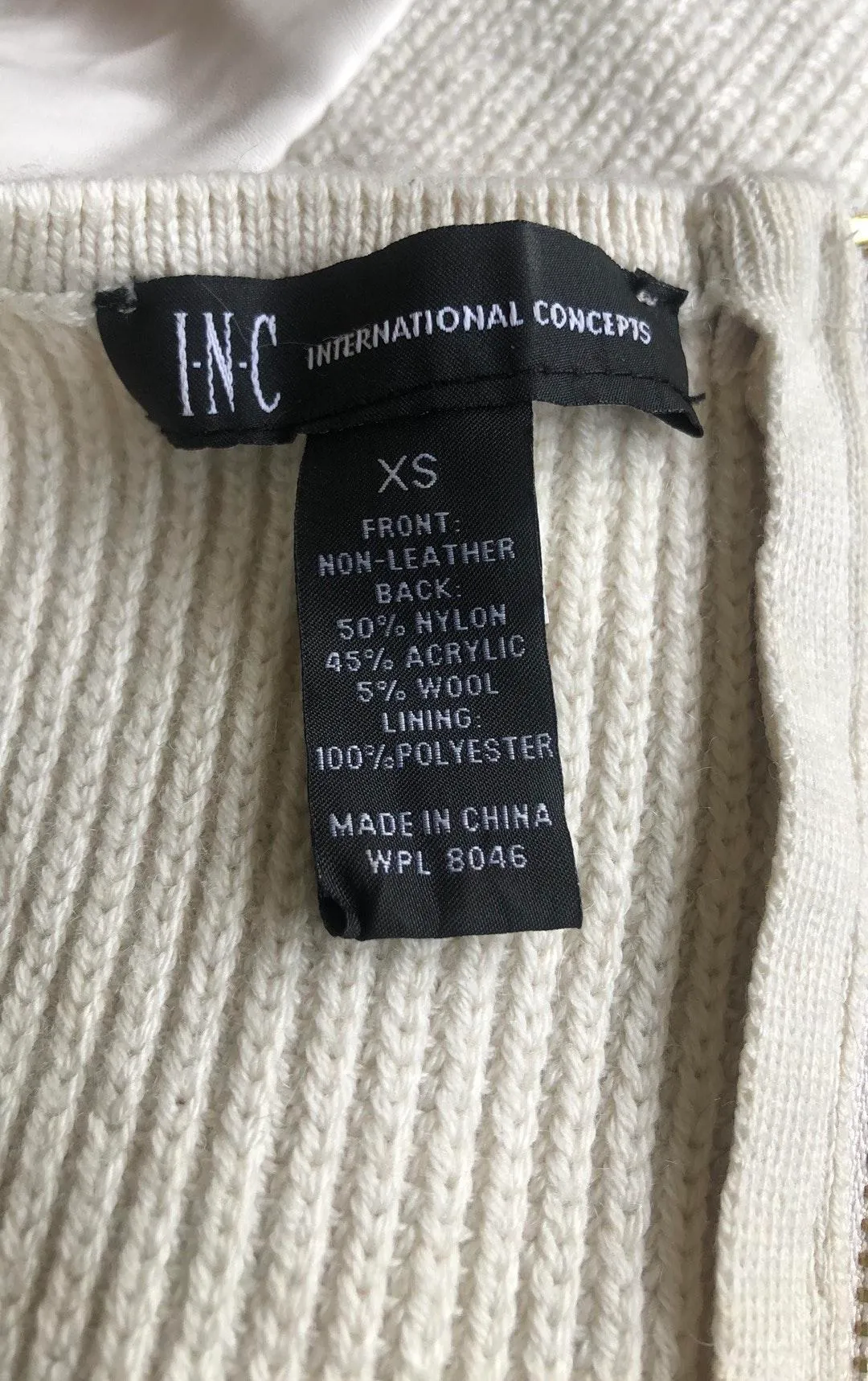 INC Faux Leather Sleeveless Top - Image 4