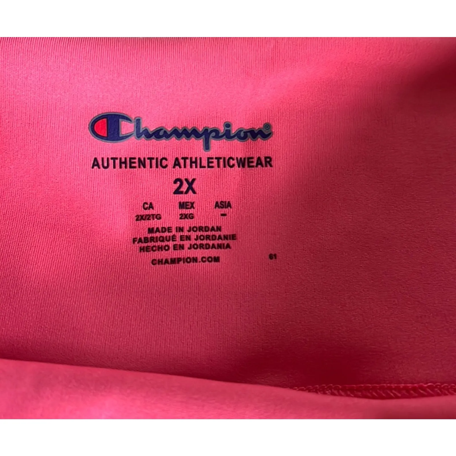 Champion Bike Shorts Women's 2X Plus Absolute Eco Moisture Wicking Pinky Peach - Image 4