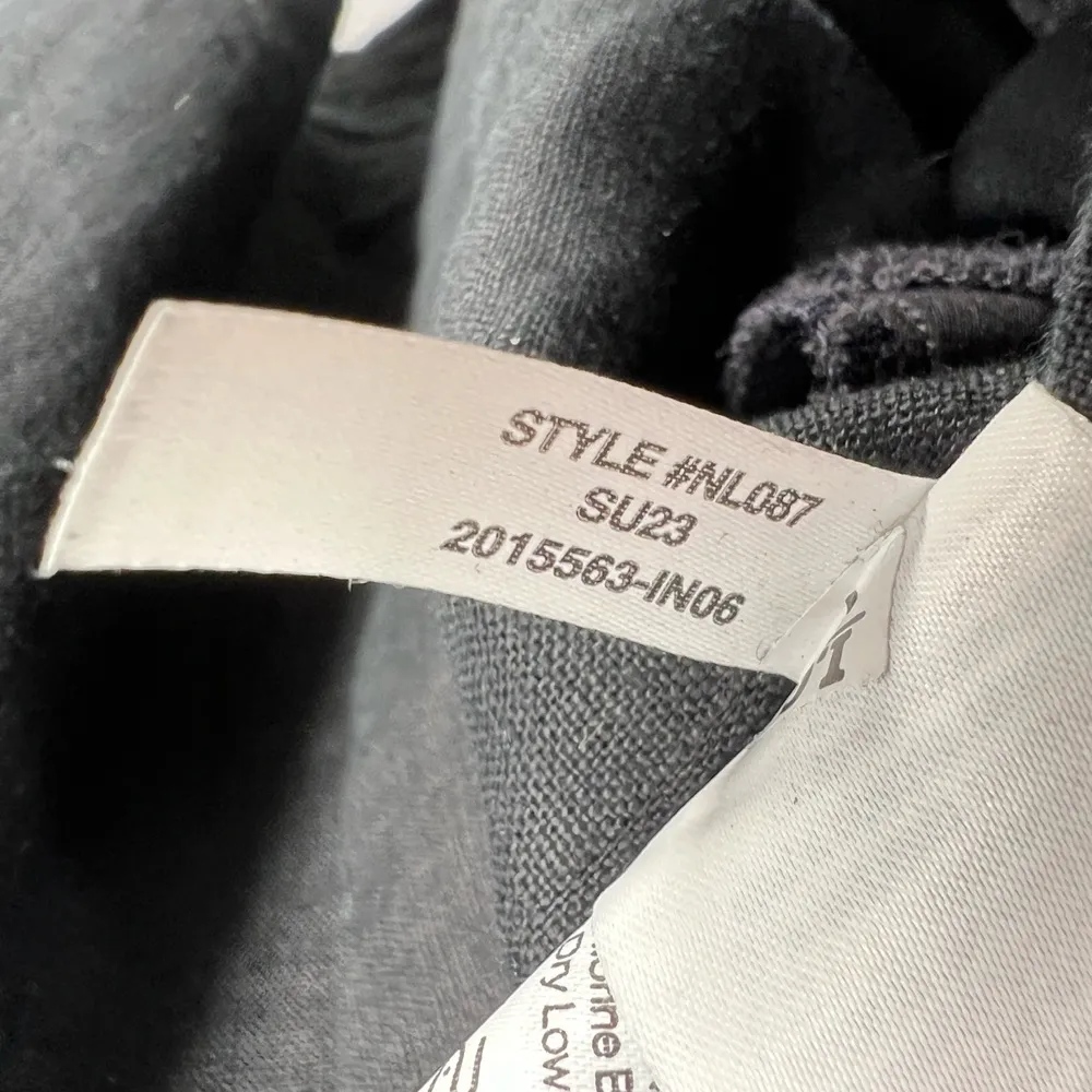 Madewell Goldie Mini Dress Black in 100% Linen Minimalist Summer Size 14 - Image 8