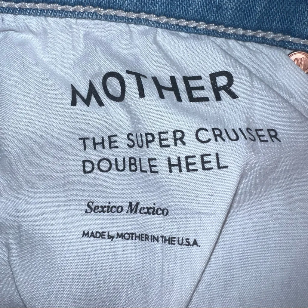 MOTHER
The Super Cruiser Jeans Size 27 Flare Sexico Mexico Blue - Image 5