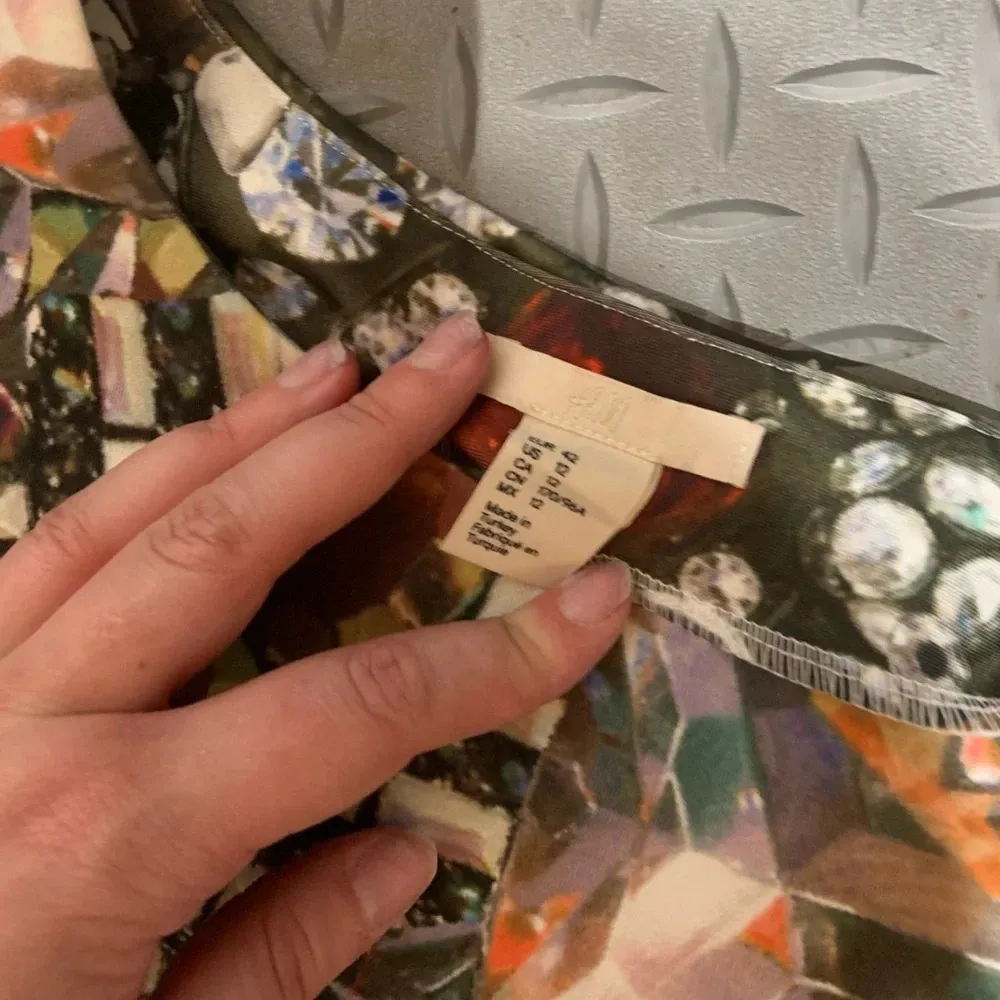 H&M rare Pearl & jewels cropped thick crew top size 12 women’s $88 fall casual - Image 3