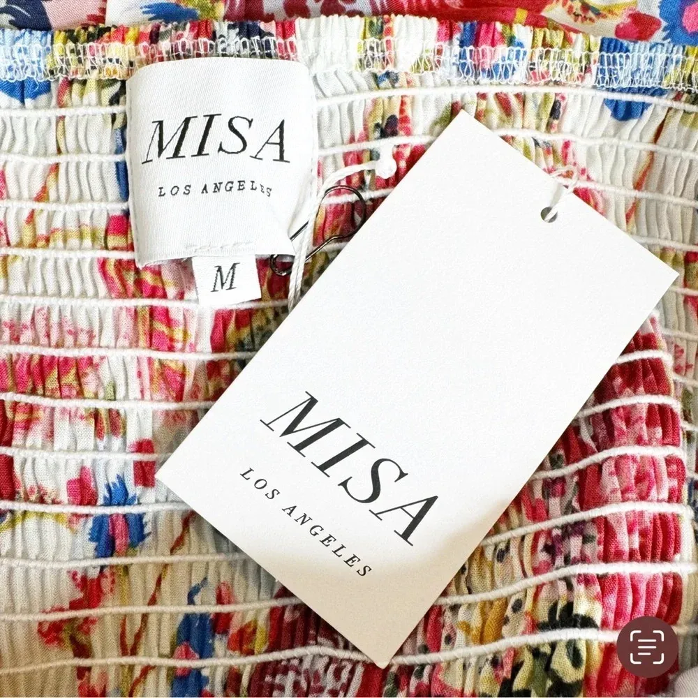 MISA Los Angeles Ruchika Floral Puff Sleeve Romper Size M NWT - Image 10