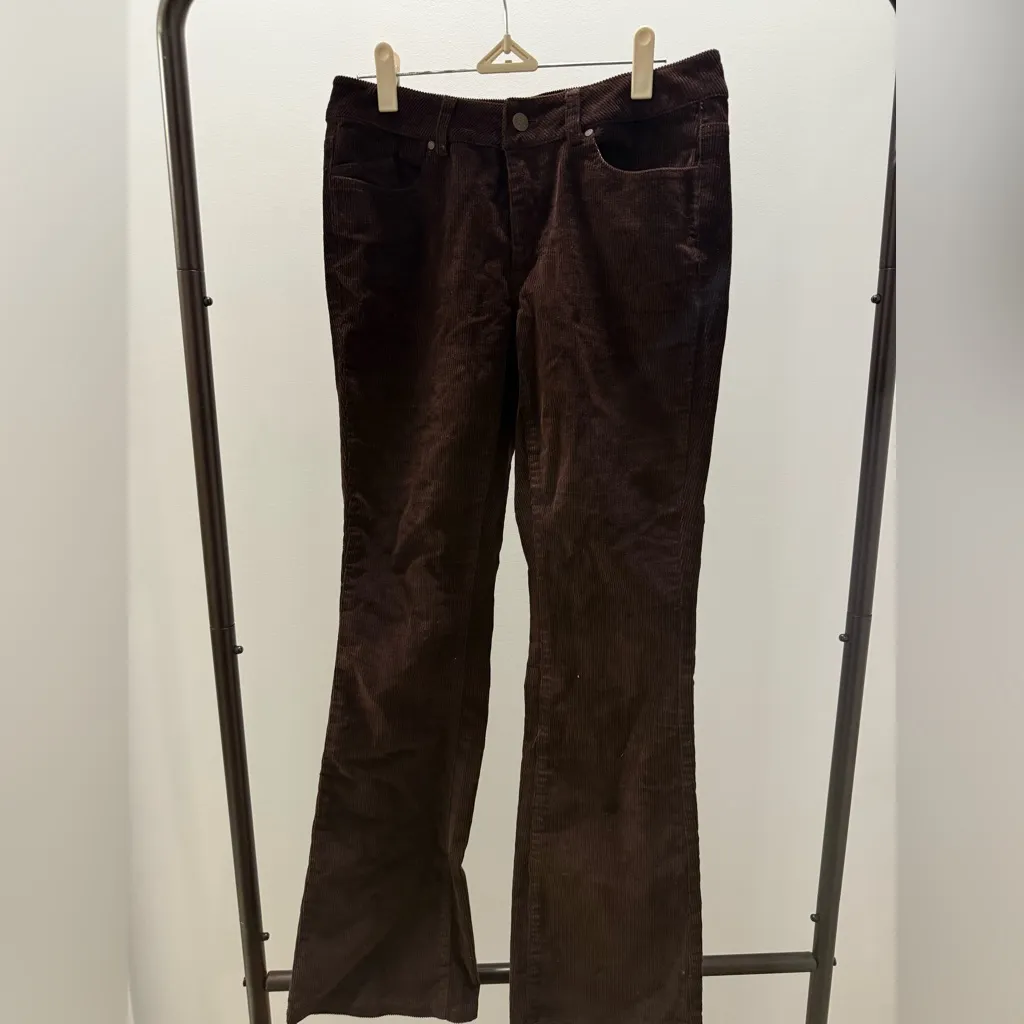 Sundance Brown Corduroy Flare Pants - Image 2